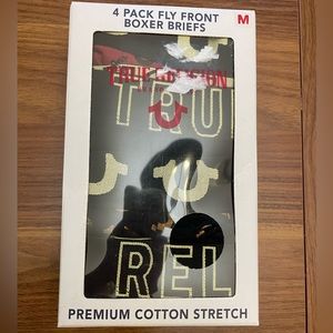 True Religion Mens Medium 4 pack boxer briefs new